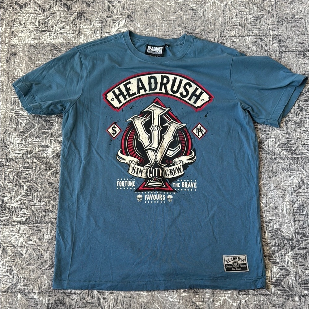 Headrush Blue Graphic Tee - Men's Short Sleeve Shirt